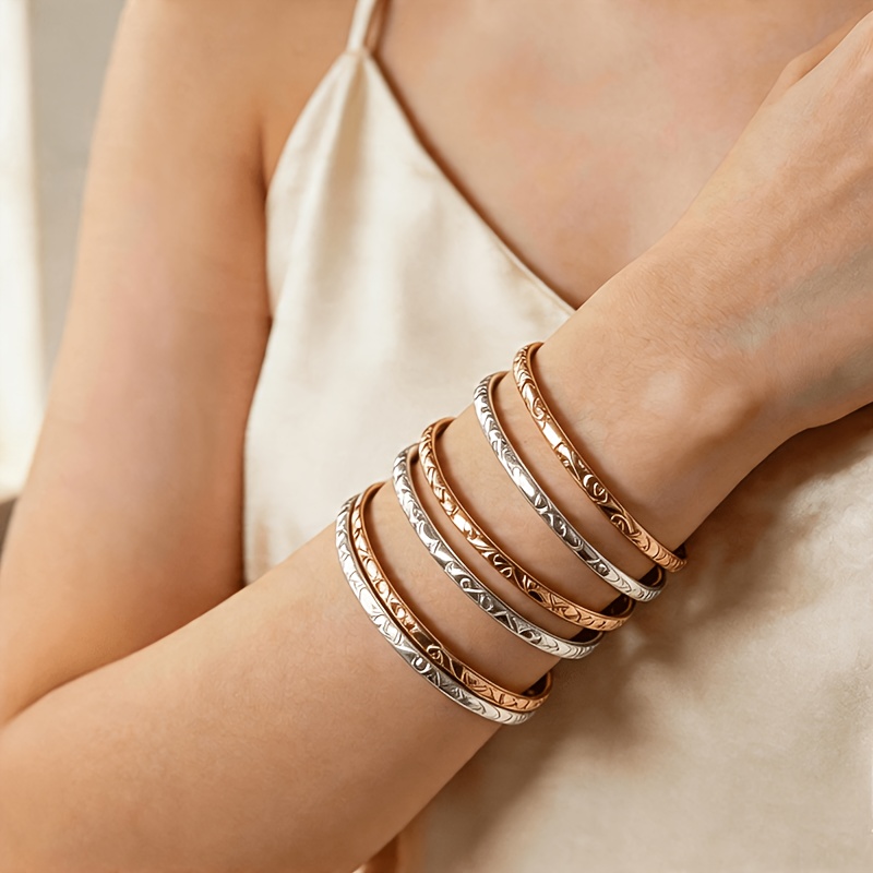 6pcs Fashionable Versatile Bracelet Set for Women